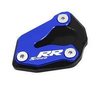 Cojín de soporte lateral para motocicleta Para BM@&W S1000R S1000RR S1000 R RR 2019-2023 Soporte De Patada Lateral Alargador Placa Pie Almohadilla Extensión Motocicleta(S1000RR Blue)