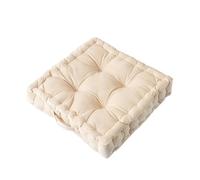 Cojín de suelo for meditación, grande, cuadrado, for adultos, grueso, Yoga Living para exteriores, cojín de yoga(Beige,42x42x9cm)