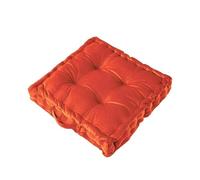 Cojín de suelo for meditación, grande, cuadrado, for adultos, grueso, Yoga Living para exteriores, cojín de yoga(Orange,38x38x8cm)