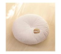 Cojín de Suelo Tatami Japonés - Cojín de Asiento Redondo Minimalista de Algodón y Lino Desmontable Engrosado Lavable para Meditación Yoga Asiento para Ventana Bahía Balcón Habitación Zen (Beige, 70cm