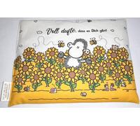 Cojín de trigo con aroma fresco de hierbas orgánicas secas de Sheepworld