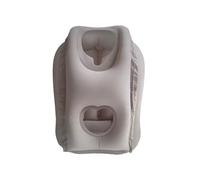 Cojín de Viaje Hinchable, Ideal para Viajes Largos, cojín de Viaje Hinchable para Coche, avión y Tren, de plástico, 35 x 50 cm, Gris, Gris, nd