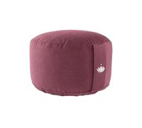 Lotuscrafts Cojin Meditacion Yoga Lotus - Altura 20 cm - Relleno con Cáscaras de Espelta - Cubierta en Algodon Lavable - Cojin Suelo Redondo - Cojin Yoga - Meditation Cushion - Certificado Gots