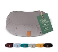 Cojín de yoga Cojín de media luna con relleno de piel de espelta orgánica Coj...