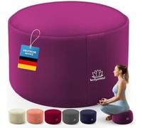 Cojín de yoga Cojín de meditación Cojín de asiento de suelo para meditación y yoga; funda lavable y relleno transpirable de primera calidad; altura del asiento de 19 cm (Fucsia, 29 x 19 cm)