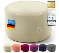 Cojín de yoga Cojín de meditación Cojín de asiento de suelo para meditación y yoga; funda lavable y relleno transpirable de primera calidad; altura del asiento de 19 cm (Beige, 29 x 19 cm)