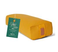 #DoYourYoga Yogabolster Rectangular Paravati con Cáscaras de Trigo Sarraceno o Espelta Orgánica - Cojín de Meditación, Yin Yoga & Pilates - Funda Lavable de Algodón 100% - 67 x 13 cm