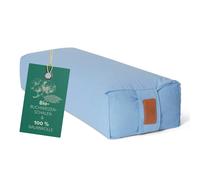 #DoYourYoga Yogabolster Rectangular Paravati con Cáscaras de Trigo Sarraceno o Espelta Orgánica - Cojín de Meditación, Yin Yoga & Pilates - Funda Lavable de Algodón 100% - 67 x 13 cm