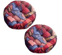 Cojín Decorativo de Asiento, Cojines Sillas Jardin Pack 2 Cojines Redondos Cojines de Asiento for Sillas de Terraza Cocina Patio Balcón Salón,Adecuado for decoración al aire libre(2#,2pcs:45cm/17.7in