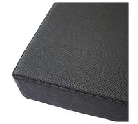 Cojín decorativo de espuma de alta densidad para banco de zapatos y entrada, 59 x 12 pulgadas, elegante cojín negro para mayor comodidad y apoyo