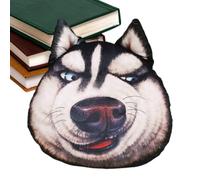 Cojín Decorativo de Perro de Felpa - Cojín Suave de Cabeza de Husky de Peluche | Almohada de Animal de Peluche,Para Casa Dormitorio Salón Oficina Hotel Residencia Universitaria Granja Interior del Coc