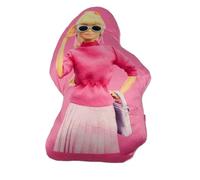 Cojín Decorativo Infantil 3D (30-35 cm) | Personajes Mickey, Minnie, Spiderman, Barbie, Super Mario, Stitch, Patrulla Canina, Frozen | Tacto Terciopelo Belboa (Barbie 3926)