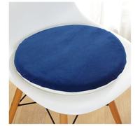 Cojín Decorativo Redondo For Asiento, Cojines For Silla De Bistró, Cojín For Silla De Espuma Viscoelástica For Interior, Hogar, Cocina, Comedor, Oficina(Royal Blue,35cm(13.8in))