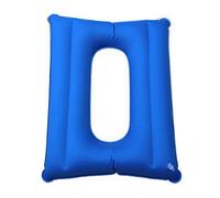 Cojín del asiento Cojín del asiento del inodoro Cojín inflable Adecuado para silla de ruedas y aseo Silla y cuidado de la cama - Azul