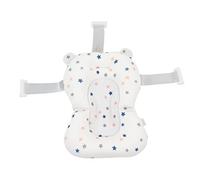 Cojín del Asiento de la Bañera del bebé, Fijación Plegable Ajustable Segura del Asiento de la Bañera para Tomar una Ducha (estrellas blancas)