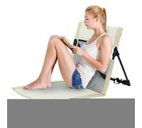 Cojín del asiento del estadio - silla de playa con respaldo | Estera de asiento plegable con respaldo | Sillas de jardín medio | Asientos de piso portátil para autocaravana | Silla de piso llena de