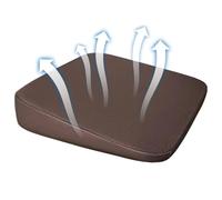 Cojín del cojín del asiento: memoria de alta densidad, tela de algodón transpirable, terciopelo sintético suave con cuña inclinada ergonómica | Elevador de conductor Universal para silla de ruedas, as