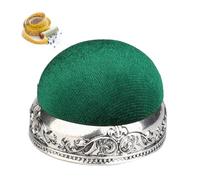 Cojín del perno del soporte de aguja - Elegante cojín de costura de franela con base de aluminio | para los amantes de la costura, los entusiastas de la artesanía, las tiendas de uso doméstico y