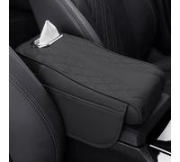 Cojín del Reposabrazos del Automóvil para Peugeot 407 (2006-2011), Cojín De Apoyabrazos De Cuero para Coche, con Bolsa de Almacenamiento