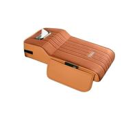 Cojín del resto del brazo del coche Organizador Para Reposabrazos De Coche, Almohadilla Elevadora Con Dispensador Pañuelos, Bolsillo Para Teléfono(Naranja)
