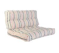 Cojín DKD Home Decor De suelo Multicolor Aluminio Rayas 120 x 80 x 16 cm
