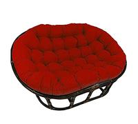 Cojín doble Papasan para silla de arco de cuatro esquinas, almohadillas de ratán para silla de columpio, cojín de asiento de silla Papasan de gran tamaño, cojín impermeable para silla de huevo con