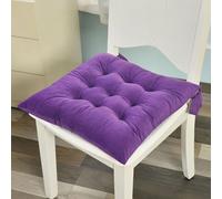 Cojín elevado para silla, diseño a cuadros, 40 x 40 cm de grosor, 10 cm, ideal para sofás grandes, cómodo cojín de asiento y elegante decoración del hogar