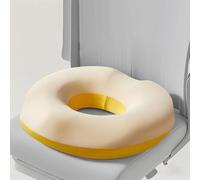 CojíN Elevador Asiento De Coche para Fiat 500 500S 500E 500C 500L 500X Ranch, Cojín Asientos Espuma Viscoelástica Suave Conductor Corto Portátil para Oficina Hogar,Yellow