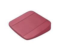 Cojín Elevador Coche para Civic IX Tourer 2013-2017, Cojín Cuña para Mejorar la Visibilidad de Cuero Napa Transpirable Almohadilla Asiento Accesorios,S/4cm-B/Red