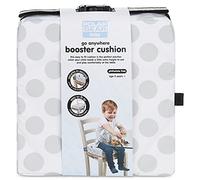 Cojín elevador de silla infantil antideslizante, en material sintético sin BPA, con dos correas ajustables, de 4 pies, lavable y reutilizable