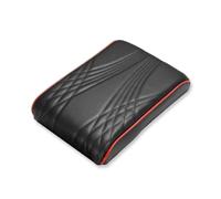 Cojín Elevador Para Reposabrazos Coche Con Bolsillo Lateral Funda Protectora Para La Consola Central Para Opel Para Mokka(A-Red edge)