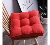 Cojín Elevador para sillas de Comedor - Almohadilla de Asiento de 40/45 cm de Grosor con Correas, diseño Tatami Cuadrado para jardín, Dormitorio, Patio, Oficina y Estudio - Mejora de Comodidad y