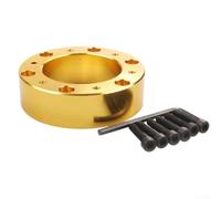 Cojín elevador para volante de coche de 25 mm con material de aluminio para una fijación segura y una postura de conducción mejorada en varios vehículos (dorado)