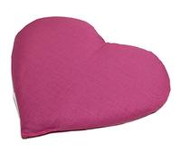 Cojín en corazón 30x25 fucsia | Saco térmico | Almohadilla térmica | Pequeño cojín de semillas | Huesos de cerezas |