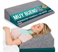 Cojín en Forma de Cuña para Cama para Noches Tranquilas y Alivio del Estómago - Cuña de Colchón y Cojín Lumbar para Reducir los Ruidos Respiratorios Nocturnos - Cojín de Lectura para Leer Cómodamente