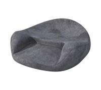 Cojín ergonómico de meditación, cómodo cojín de Suelo, Asiento Grande y Grueso, Asiento de Ante for práctica de Yoga y atención Plena, Espuma viscoelástica, Soporte de Espalda Curvado(Grey)
