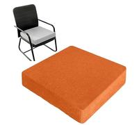 Cojín ergonómico naranja grueso antideslizante para silla de ancianos, oficina, jardín y restaurante, 45 x 45 x 15 cm, comodidad y apoyo elevados
