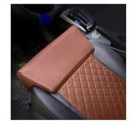Cojín Extensor Asiento Cuero Soporte para Piernas Almohada De Espuma Viscoelástica para Rodillas Protector para Conducción Larga Distancia Fundas para Asiento Coche(Brown Seat Cushion)