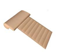 Cojín Extensor De Asiento De Coche para El Conductor De Cuero Universal con Espuma Viscoelástica para Piernas Fundas para Asiento Coche(Beige)