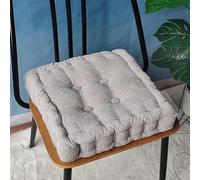 Cojín For Silla con Textura De Grano De Maíz, Cuadrado, Grande, Firme, 40 Cm, De Ante Sintético, Suave Al Tacto, Grueso, For Personas Mayores, Posoperatorio.(I,40 * 40cm (2 Pieces))