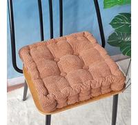 Cojín For Silla con Textura De Grano De Maíz, Cuadrado, Grande, Firme, 40 Cm, De Ante Sintético, Suave Al Tacto, Grueso, For Personas Mayores, Posoperatorio.(E,45 * 45cm (6 Pieces))