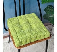 Cojín For Silla con Textura De Grano De Maíz, Cuadrado, Grande, Firme, 40 Cm, De Ante Sintético, Suave Al Tacto, Grueso, For Personas Mayores, Posoperatorio.(F,50 * 50cm (2 Pieces))