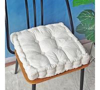 Cojín For Silla con Textura De Grano De Maíz, Cuadrado, Grande, Firme, 40 Cm, De Ante Sintético, Suave Al Tacto, Grueso, For Personas Mayores, Posoperatorio.(H,40 * 40cm (1 Pieces))
