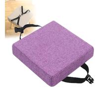 Cojín for Taburete Cuadrado, Resistente a Las Manchas y con Hebilla, Apto for Pequeños Restaurantes, Cocinas, Bancos y Terrazas(Taro Purple,28x28x8cm)