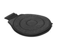 Cojín Giratorio Auxiliar de 360 Grados, Negro, 1 Pieza | Funda Desmontable, Base Antideslizante, EVA y Espuma Viscoelástica, para Cuidadores y Usuarios