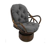 Cojín giratorio impermeable para silla mecedora, suave, grueso, lavable, repuesto para sillón reclinable de ratán para exteriores e interiores, silla plegable, jardín, patio, Mata