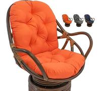Cojín giratorio para silla mecedora - Almohadillas de repuesto lavables para reclinables, ratán y sillas de jardín - Alfombrilla acolchada para mayor comodidad
