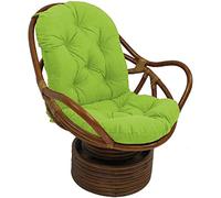 Cojín giratorio para silla mecedora, impermeable, resistente a los rayos UV, para muebles de mimbre de ratán de interior y exterior