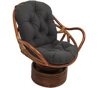 Cojín giratorio para silla mecedora, impermeable y resistente a los rayos UV, cojín de mimbre para asiento de muebles para decoración interior y exterior del hogar