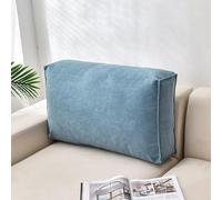 Cojín grande para sofá, almohada decorativa de apoyo lumbar para sofá, cómodo soporte lumbar para leer y decoración del hogar